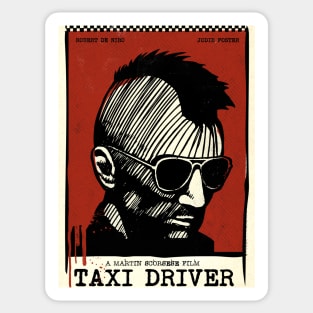 Taxi driver movie art inspired Sticker